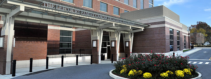 Lefcourt Family Cancer Treatment and Wellness Center entrance